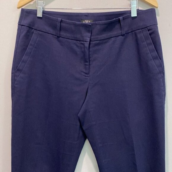 Ann Taylor Loft Blue Julie Skinny Ankle Pants Size 8 - Picture 3 of 15